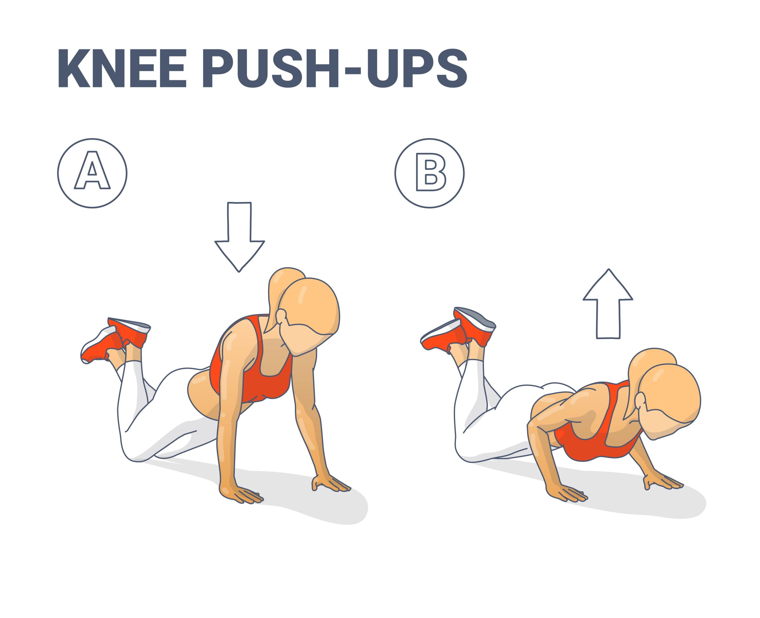 knee push up - fit trainers